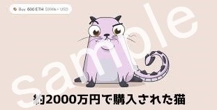 【NFTニュース】Cryptokitties（クリプトキティーズ）：約1900万円